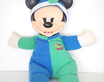 Vintage Disney Mattel Hug & Glow Mickey Mouse Plush (Non Functional)