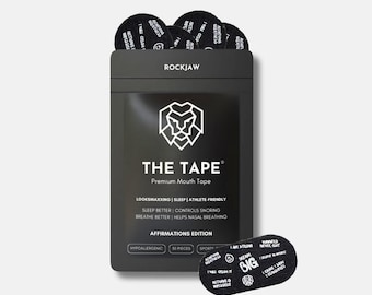ROCKJAW® Nasaletics® Sleep Tape | Nasal Breathing, Snoring, Facial Structure, Tongue Posture | Gentle Adhesion