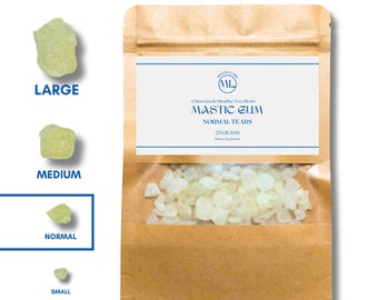 Mastic Chios (Pistacia Lentiscus) Greece - Incense, medicine & perfume. Natural Chewing Gum-Μαστίχα-Greece Premium (UK Seller) Normal Tears