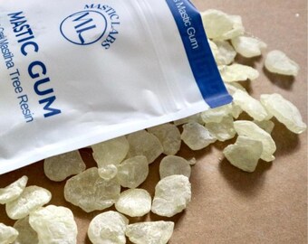 Chios Mastic Gum Mastiha Masticha (Pistacia Lentiscus) - Large Size - 25g, 50g+ - FREE FAST UK Delivery - Fresh Batch Premium Quality