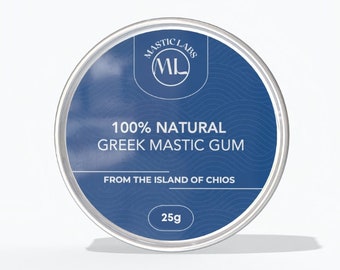 100% premium Griekse mastiekgom in aluminiumblik - grote/XL-tranen