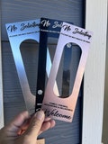 Customizable "No Soliciting" Video Doorbell Cover: Multiple Color Options, Optional Paw Print