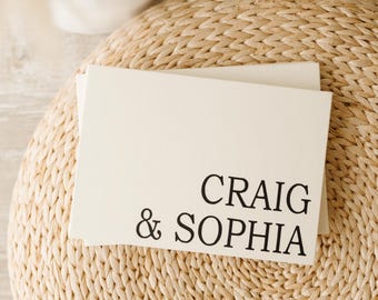 Personalized Wedding Video Book: Cream Linen Cover + Black Lettering, Custom Editing