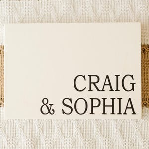 Personalized Cream Video Book, Minimalist Custom Cover with Black Lettering, Easy Upload, Includes Editing Custom Cover
