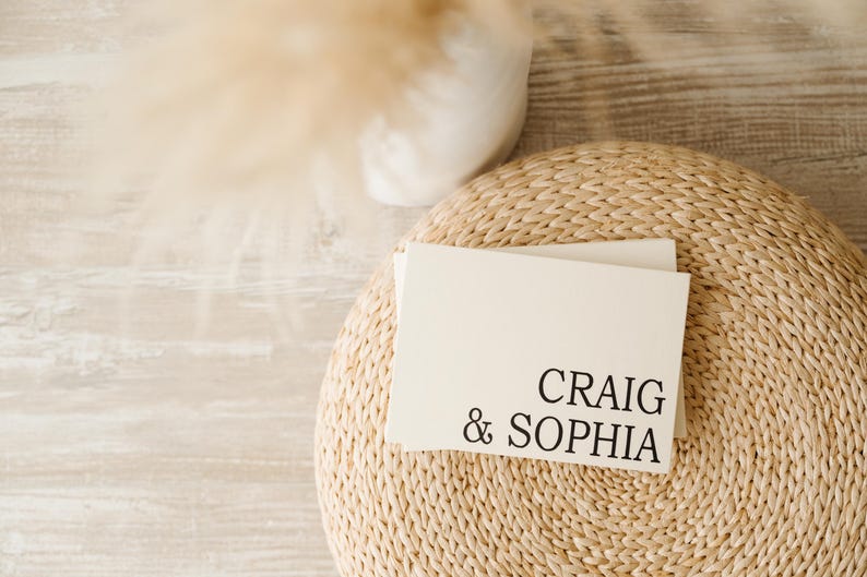 Personalized Cream Video Book, Minimalist Custom Cover with Black Lettering, Easy Upload, Includes Editing image 1