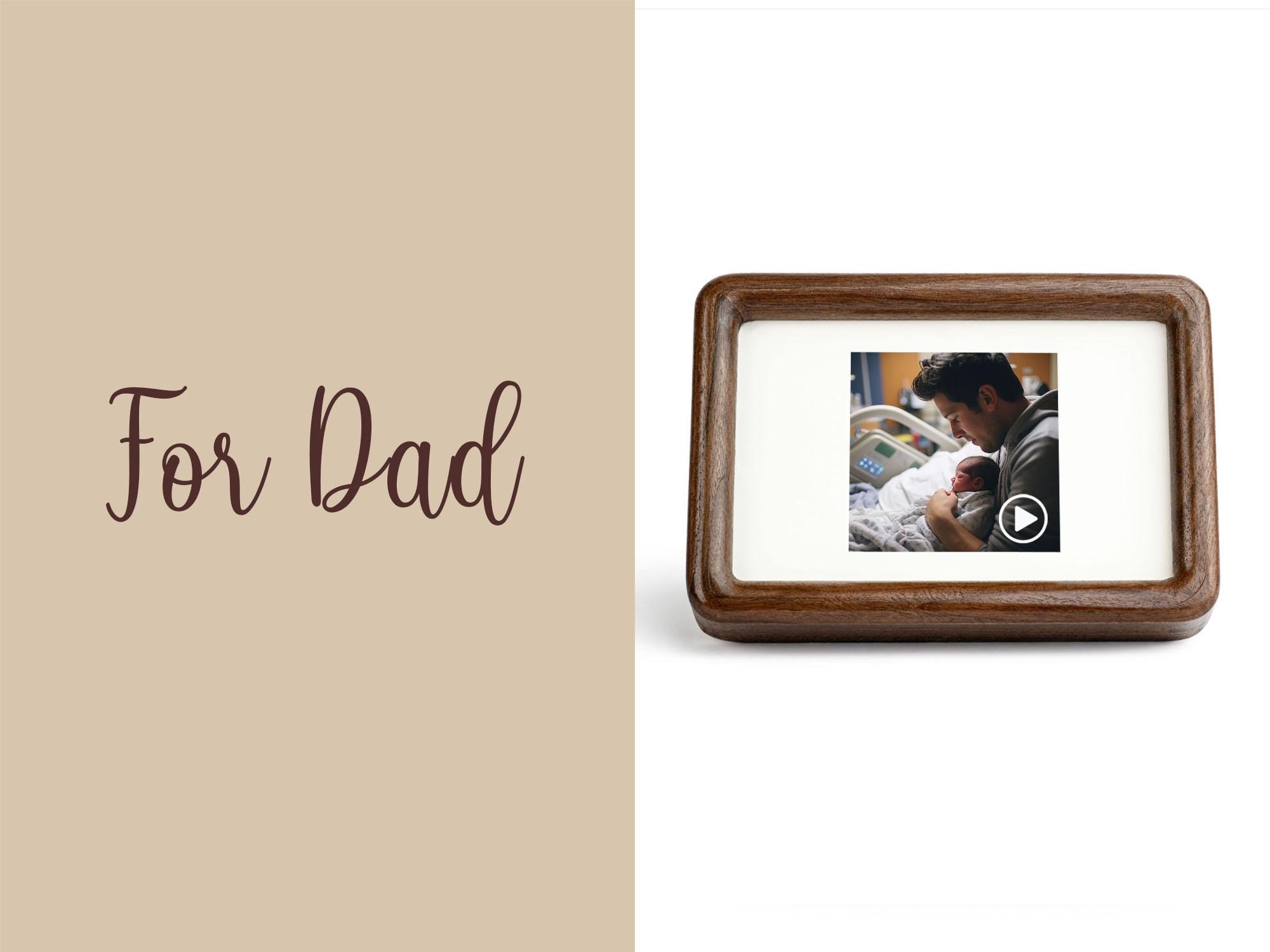 Rustic Wooden Video Frame With Audio: Custom Photo & Video Display - Etsy