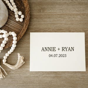Personalized Cream Video Book, Minimalist Custom Cover with Black Lettering, Easy Upload, Includes Editing image 8