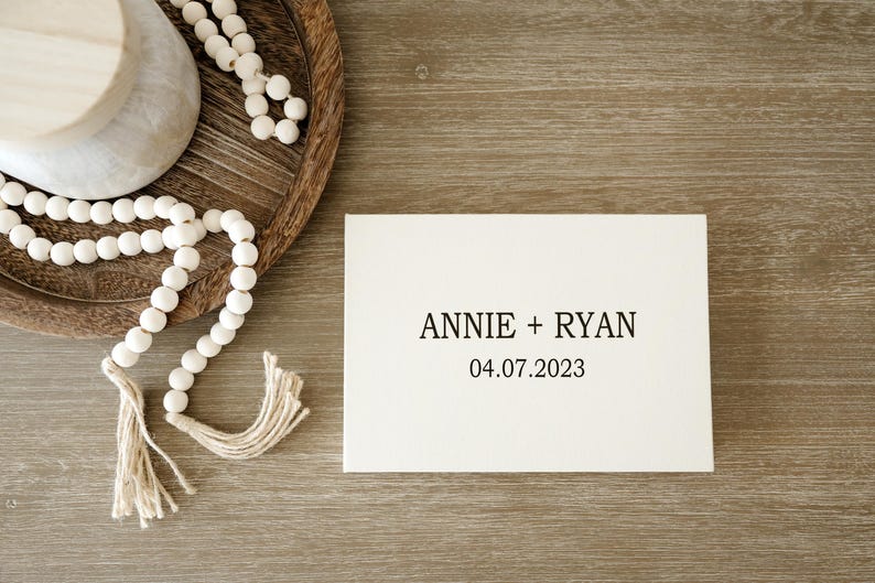 Personalized Cream Video Book, Minimalist Custom Cover with Black Lettering, Easy Upload, Includes Editing image 8