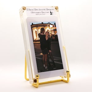 Handmade Video Frame with Audio You Choose the Engraving 4, 4.5, 5 LCD Personalized Video Gift Your Photos and Videos in Motion image 2