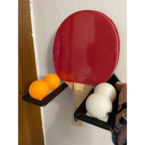 Ping Pong paddle and balls holder