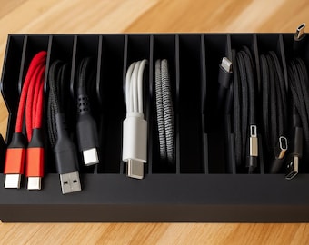 IKEA Alex Cable Organizer | 3D‑Printed Drawer Insert for Cord Management fits Alex 5‑Drawer & Alex 9‑Drawer Units