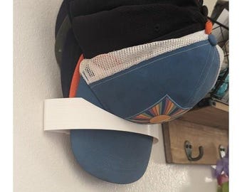 Stacking hat rack | hat holder | stacker | rack | multiple hats | baseball cap | clothing | wall mounted|