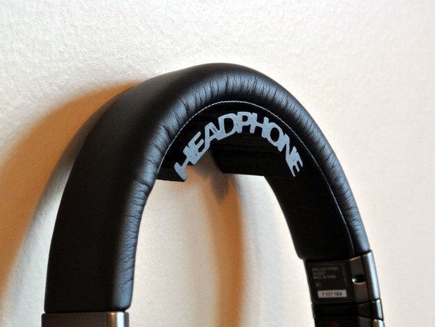 Wall mounted online headphone hanger