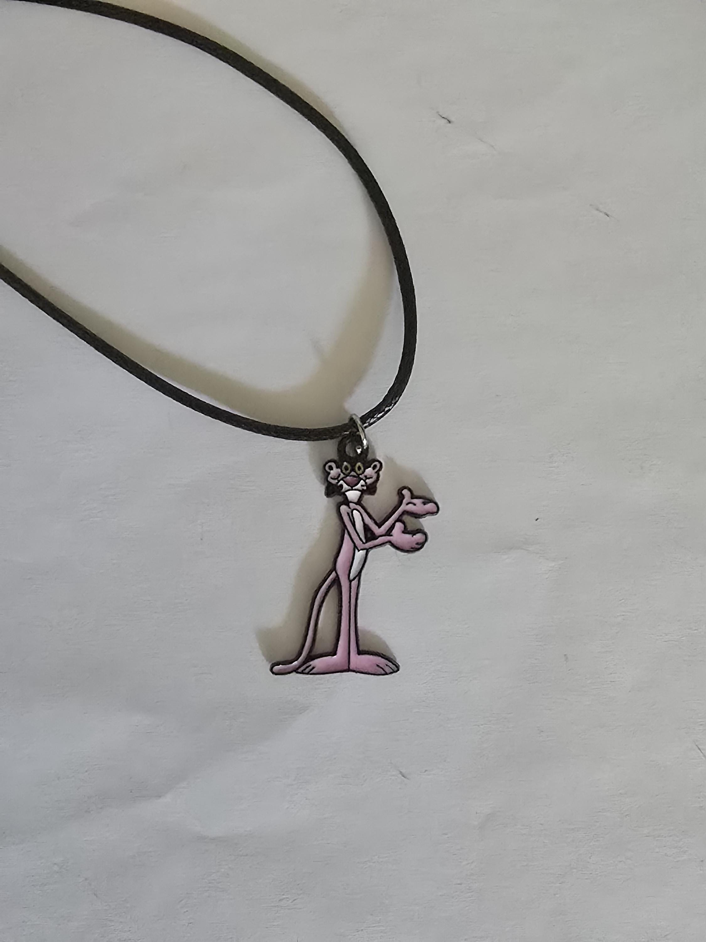 ペンダント ‪‪♡⃜pink☆Panther♡⃜ HIP HOP ICED CUBIC ZIRCONIA GOLD PLATED PINK PANTHER LARGE BLING