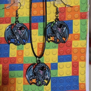 blue eyes white dragon necklace