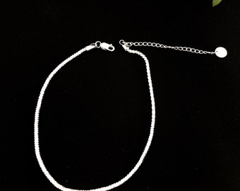 上質なシルバー999アンクレット：スパークルチェーン、繊細なデザイン