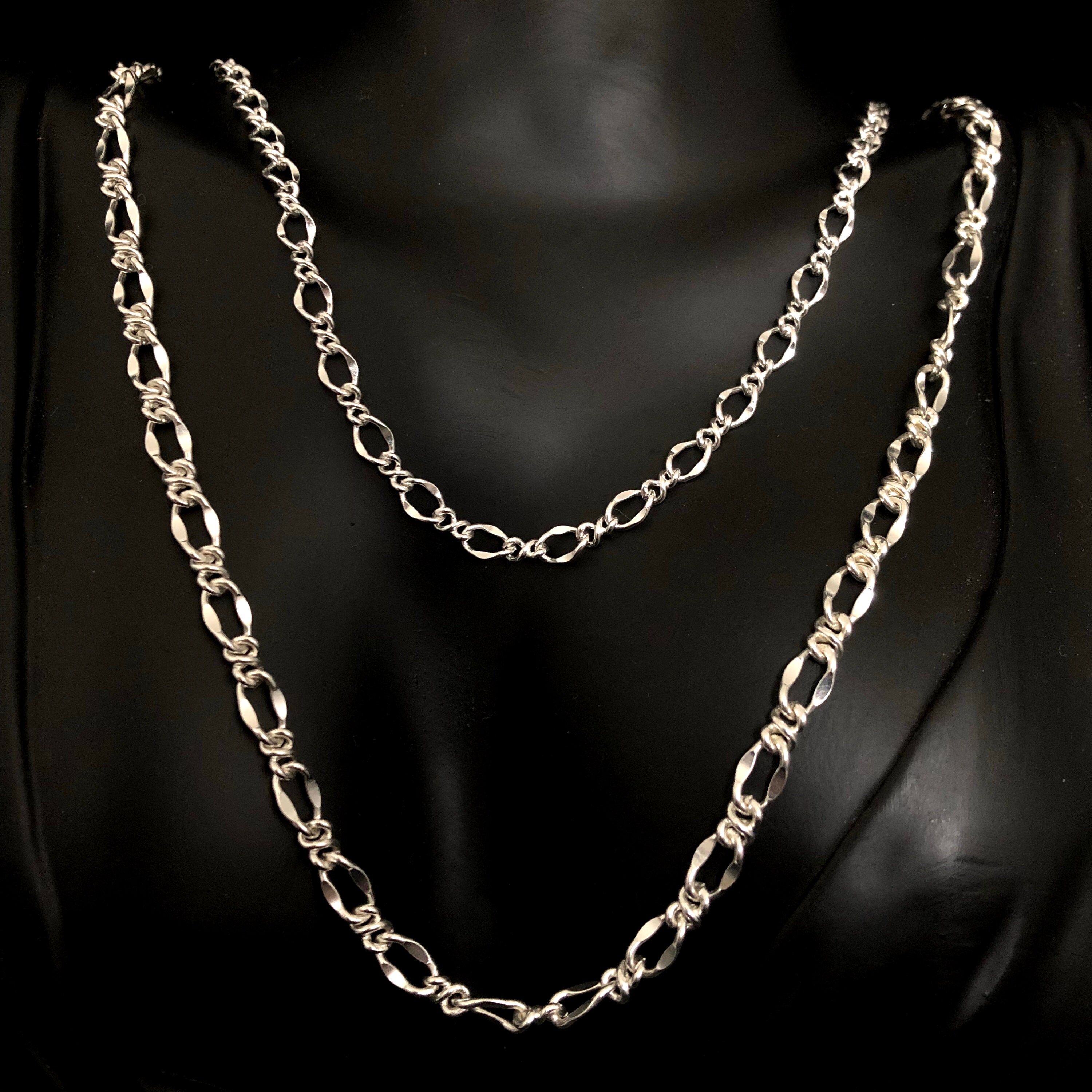 S999 Twisted Chain A 100% Real Solid Pure Silver999 Necklace