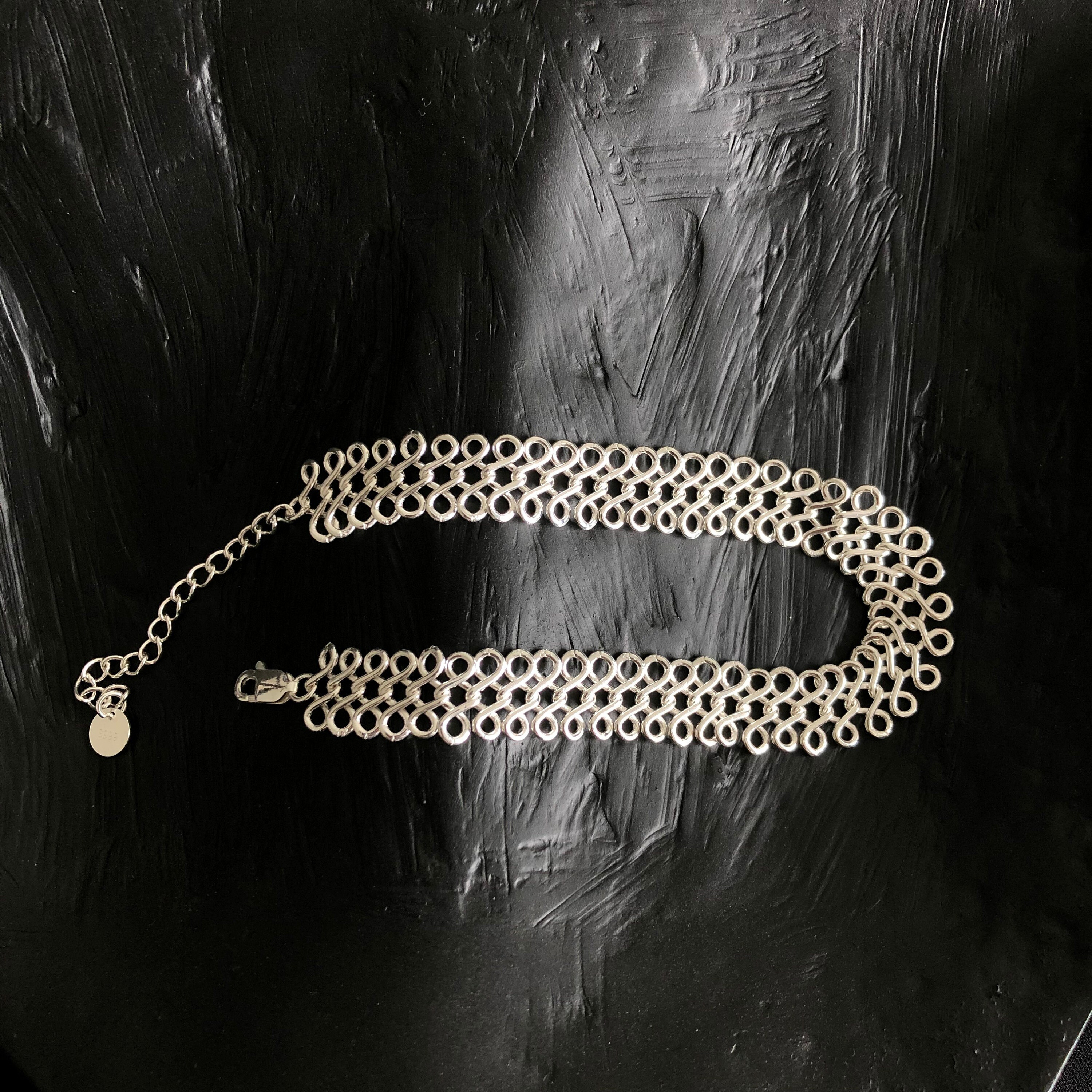 S999 Link Belt Pure Silver Bracelet Line Chain Dream Girl