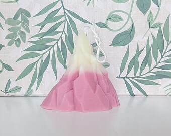 Snow Pink Mountain Scented Candle Iceberg Candle volcano Candle Ice Mountain Rock Mountain Beeswax Soy Wax Candle