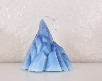 Mountain Scented Candle Iceberg Candle volcano Candle Ice Mountain Rock Mountain Beeswax Soy Wax Candle