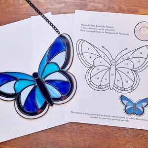 Butterfly Stained Glass Pattern (Hobby)
