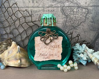 The Locker – Bouteille de potion Fantastique océan maudit | Objet nautique à collectionner, accessoire du MDN, accessoire de cosplay, décoration d'apothicaire gothique
