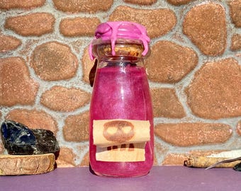 Llama Transformation Extract—Fantasy Potion Bottle | Transformation Elixir, DnD Prop, Cosplay Accessory, Glass Apothecary Decor