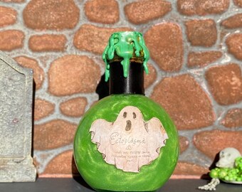 Ectoplasma Potion Bottle – Ghostly Essence, Gothic Apothecary Decor