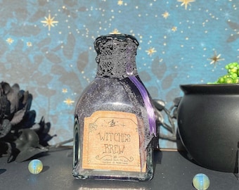 Witches Brew—Gothic Potion Bottle | Fantasy Collectible, DnD Prop, Cosplay Accessory, Apothecary Decor