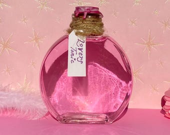 Botella de poción tónica para amantes – Accesorio de cosplay de fantasía rosa