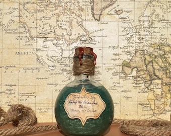 Topographer’s Step Potion Bottle – Green Shimmer, Fantasy Cosplay