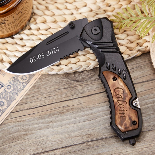 Personalized Pocket Knife for Dad,Fathers Day Gift,Camp Knives,Engraved Name Knife,Men Gifts for Him,Custom Pocket Knife,Multi-tool Knives