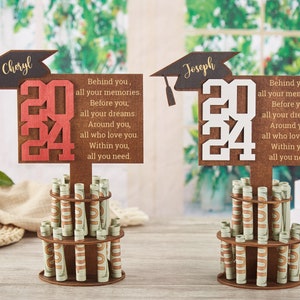 Graduation Gift Money Holder 2024,Graduation Cap Gift Money Holder,Personalized Money Holder,Graduation Party Gifts,Custom Graduation Gifts image 6