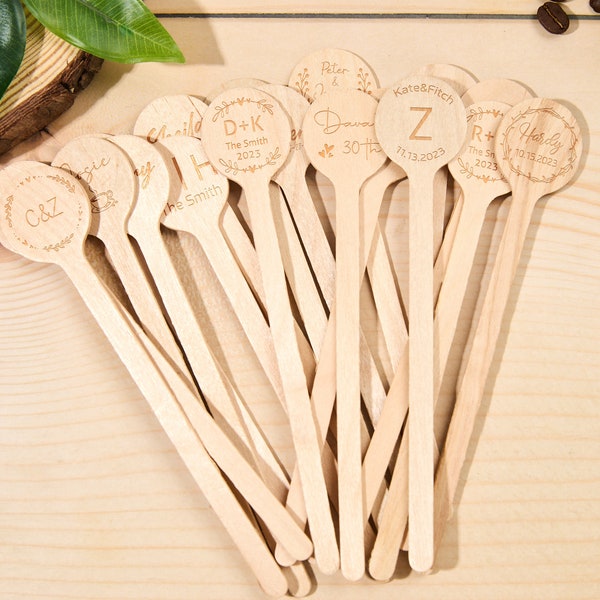 Custom Cocktail Mixer,Personalized Wedding Beverage Stirrer,Natural Wooden Drink Stirrers ,Cocktail Stirrers,Coffee Stick, Party Supplies