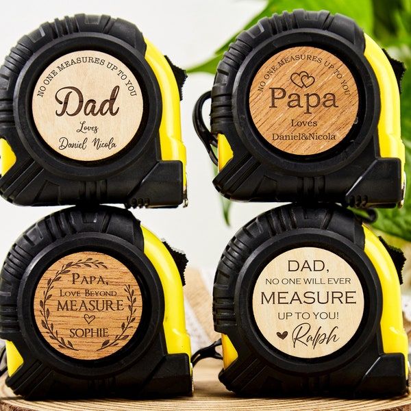 No One Measures Up Personalized Tape Measure,Fathers Day Gift From Daughter,Personalized Gifts For Dad,Gift for Husband,Fathers Day Gifts