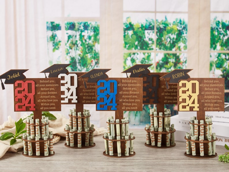 Graduation Gift Money Holder 2024,Graduation Cap Gift Money Holder,Personalized Money Holder,Graduation Party Gifts,Custom Graduation Gifts image 5