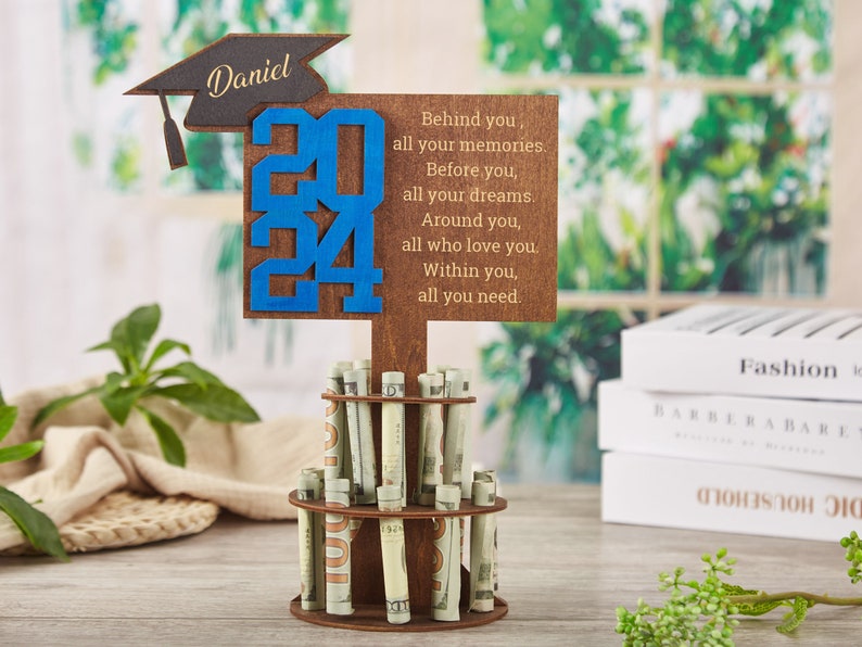 Graduation Gift Money Holder 2024,Graduation Cap Gift Money Holder,Personalized Money Holder,Graduation Party Gifts,Custom Graduation Gifts image 10