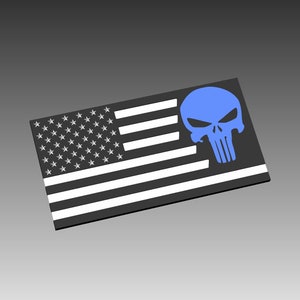 American Flag Punisher SVG