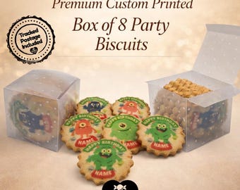 Box of 8 Personalised All Butter Party Biscuits