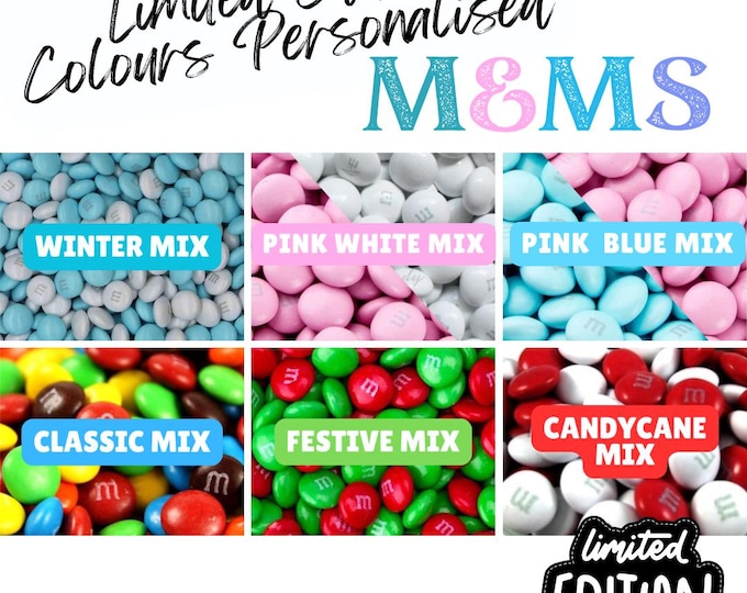 Special Colour Mix Chocolate M&Ms personalised with your choice of image, logo, photo or text