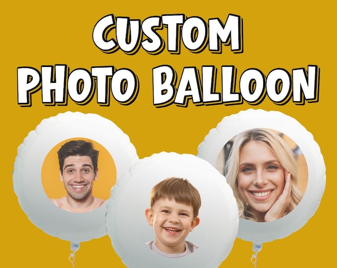 Custom Printed Photo Foil Balloon 23" Suitable for Air or Helium