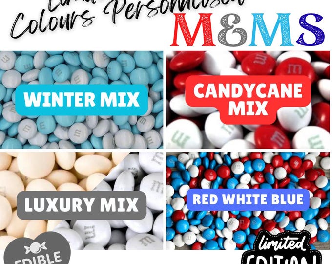 Limited Edition M&Ms Colour Mix Chocolate personalised with your choice of image, logo, photo or text