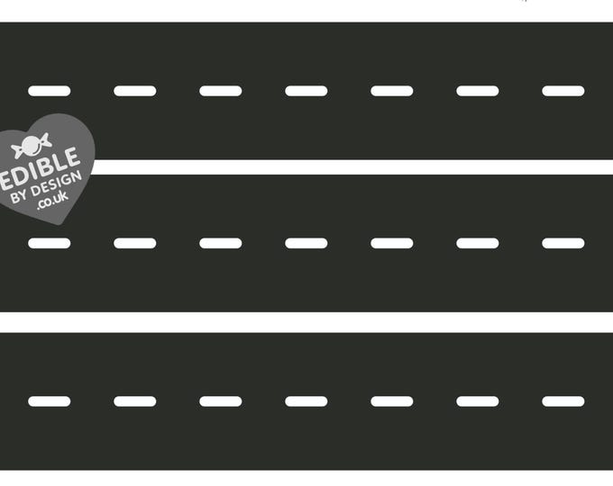 Ocean Road Pixel Ribbon Border Edging for Cake: Edible Decoration on Icing