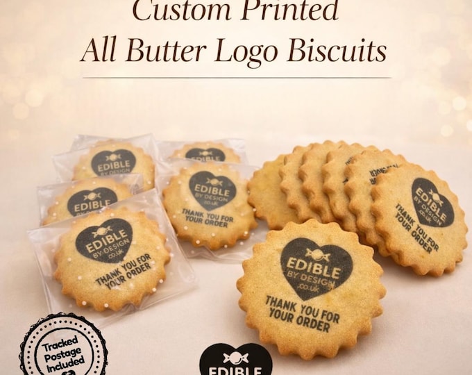 Personalised Logo Printed All Butter Biscuits - Individually Wrapped