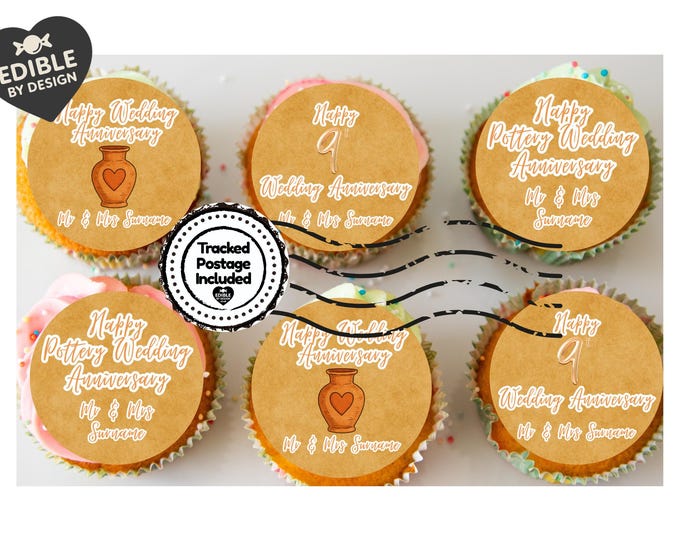 Honey Bee Theme Birthday Cake Toppers Edible Icing Wafer Circles Personalised Name Age
