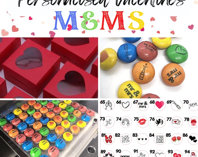 Valentines Chocolate M&Ms - personalised with your choice of image, photo and text. Perfect Loving, Sexy or Fun Gift for Valentines Day