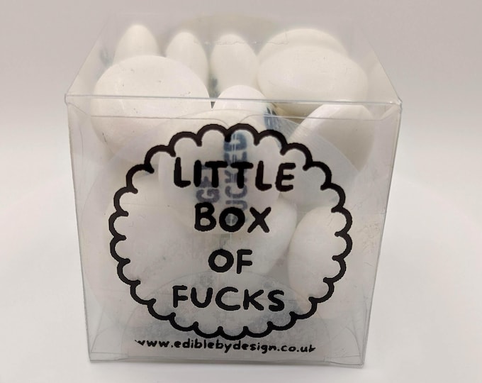 MATURE Little Box of Fucks Trebor Softmints Perfect Funny Rude Gift with lots of different fucks and a no fucks sticker inside when empty