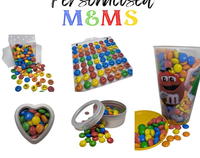 Personalised Chocolate M&Ms with edible ink - your choice of image, logo, photo or text