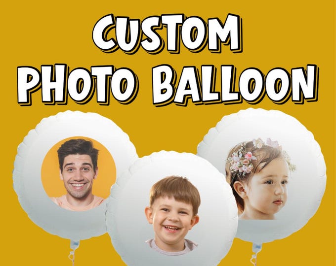 Custom Printed Photo Foil Balloon 23" Suitable for Air or Helium