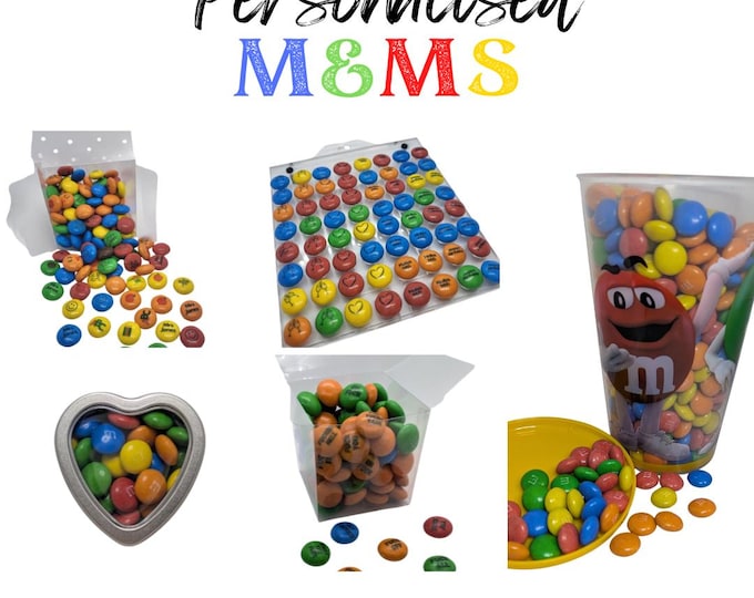 Personalised Chocolate M&Ms with edible ink - your choice of image, logo, photo or text